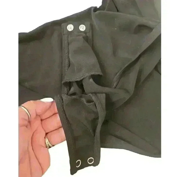 Torrid Womens Black Twist Front Long Sleeve Bodysuit 3 - Picture 7 of 14